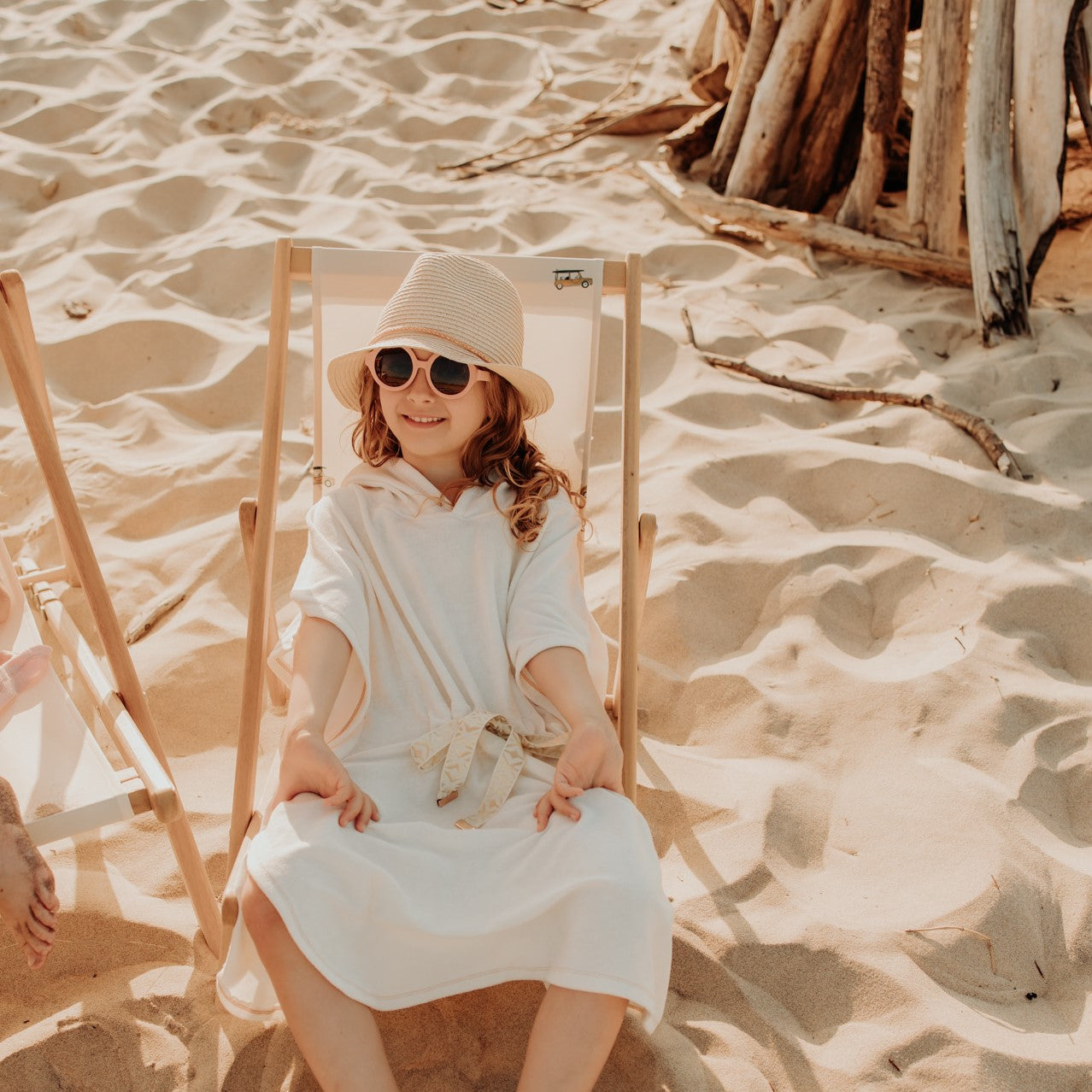 Poncho de plage pour filles