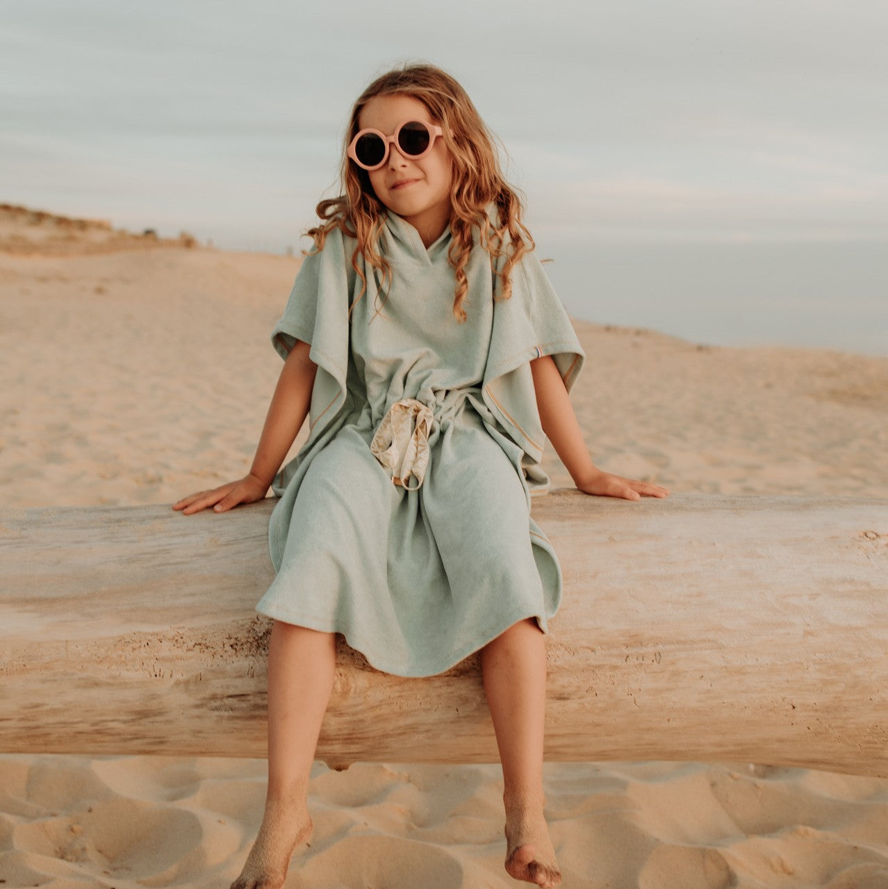 Poncho de plage pour filles