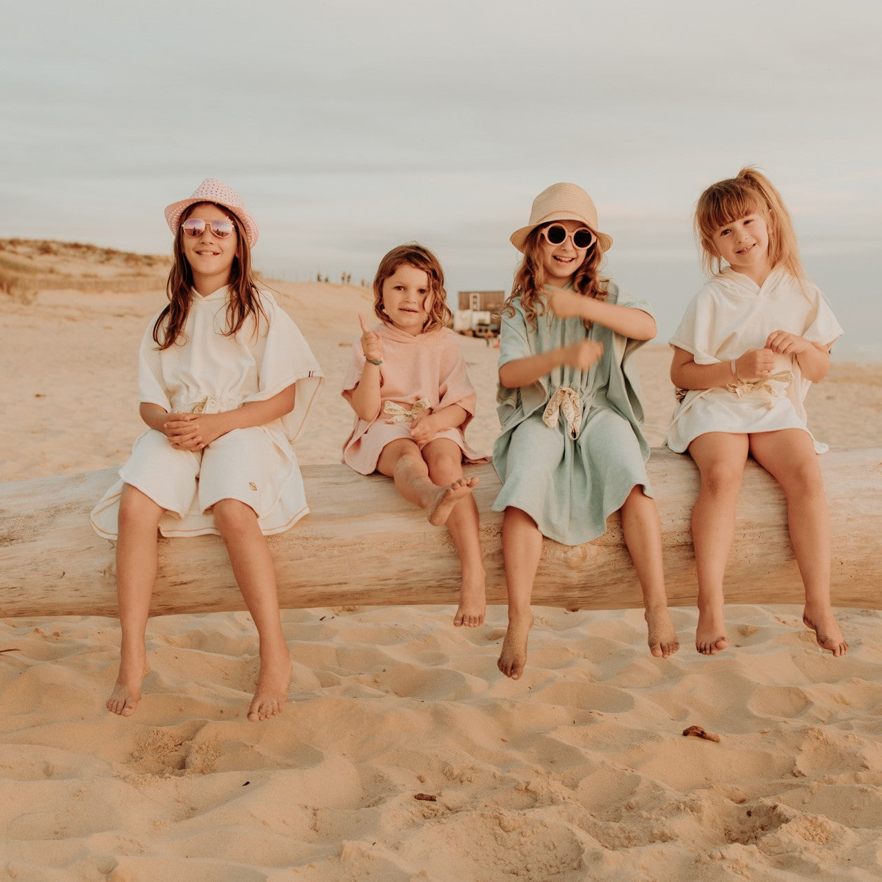 Poncho de plage pour filles