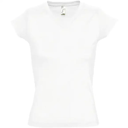 Tee-shirt à manches courtes col V femme