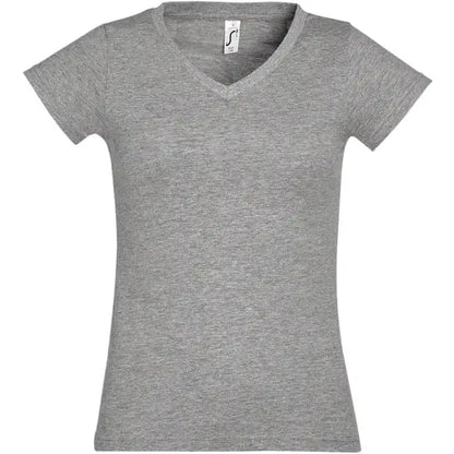 Tee-shirt à manches courtes col V femme